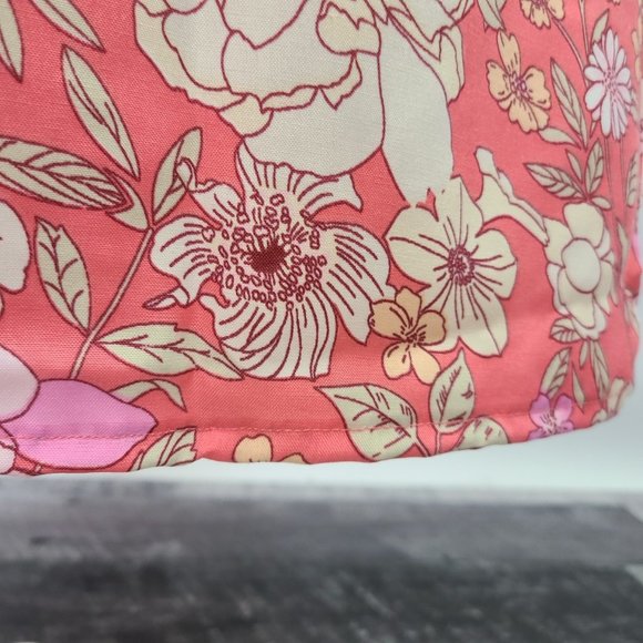 B.O.G Collection Pink Floral Wide Leg Sleeveless Jumpsuit Size M - Picture 14 of 16